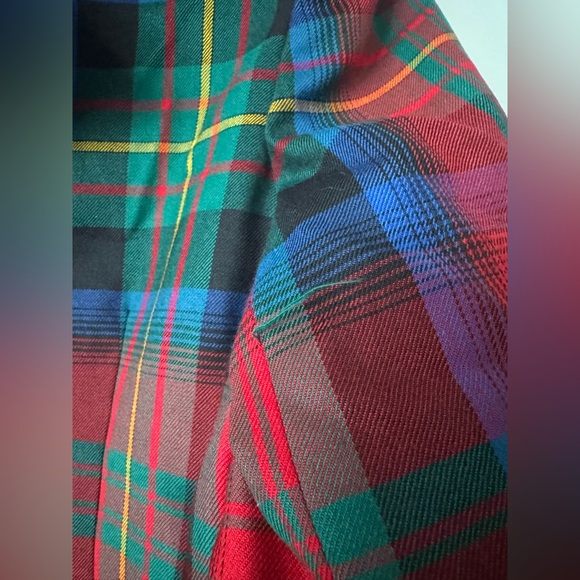 nwt vintage multi color plaid suit jacket blazer - Picture 4 of 8